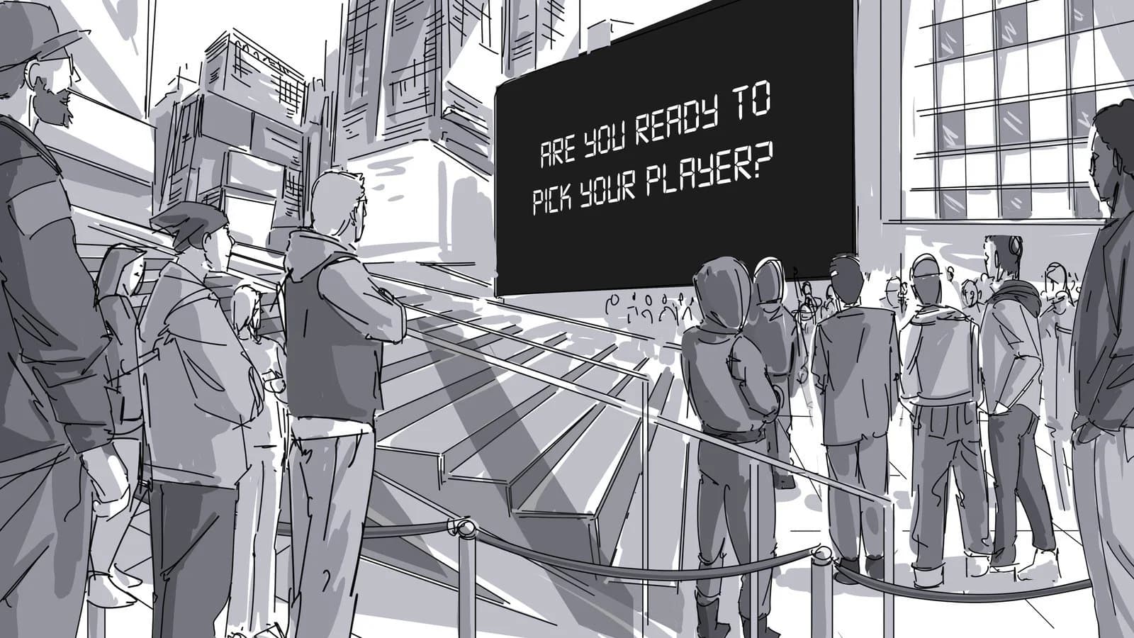 Squid Game Times Square — Storyboards 7