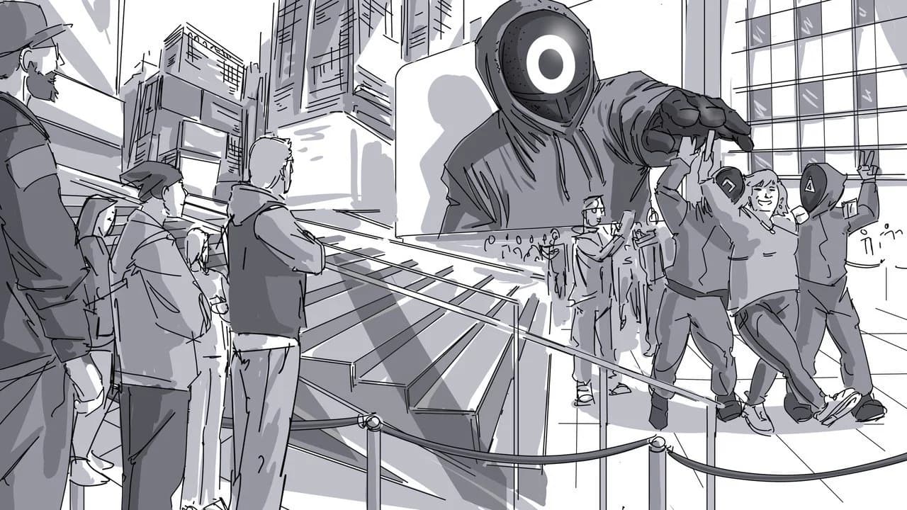 Squid Game Times Square — Storyboards 12