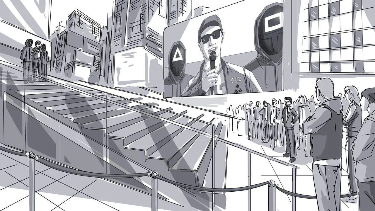 Squid Game Times Square — Storyboards 15