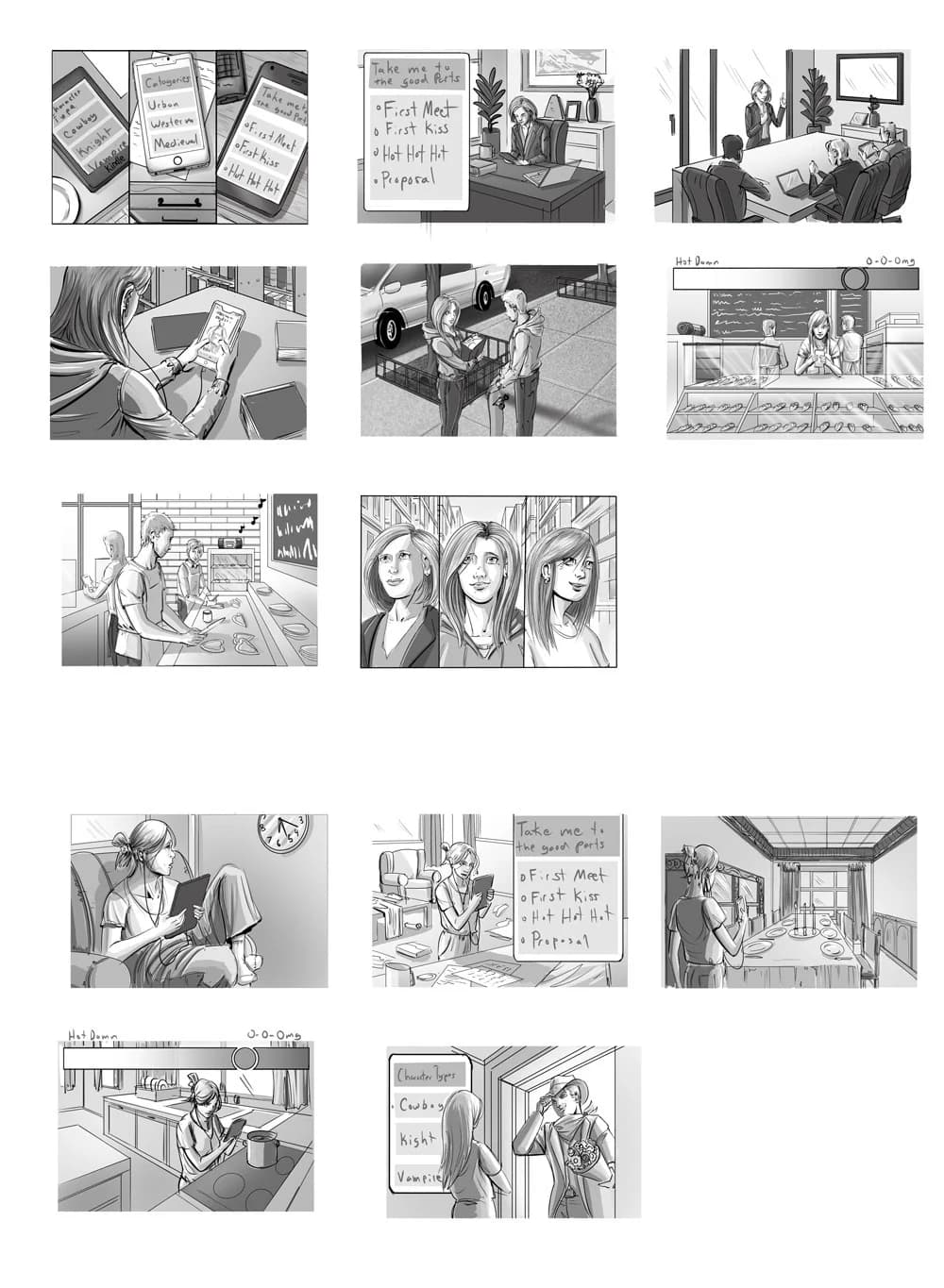 Anytime Anywhere — Storyboards 1